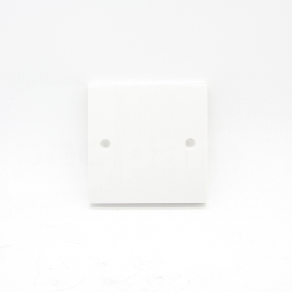Blanking Plate, 1 Gang, White Plastic - ED2050