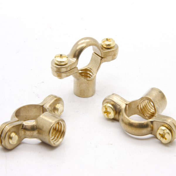Pipe Ring, Single, 15mm, Cast Brass (10mm Tapped) - PJ4405