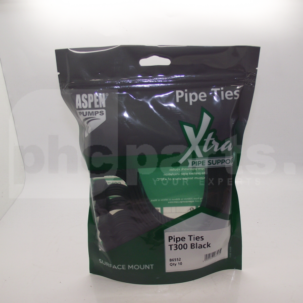 Pipe Ties (Pk10), 20mm x 300mm Long, Black - CE2620