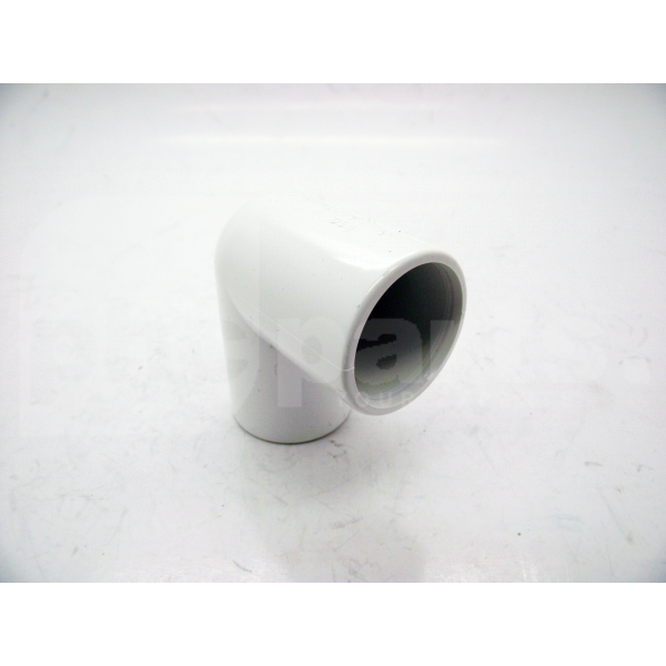 FloPlast Overflow 90 Deg Bend 21.5mm White - PP3225
