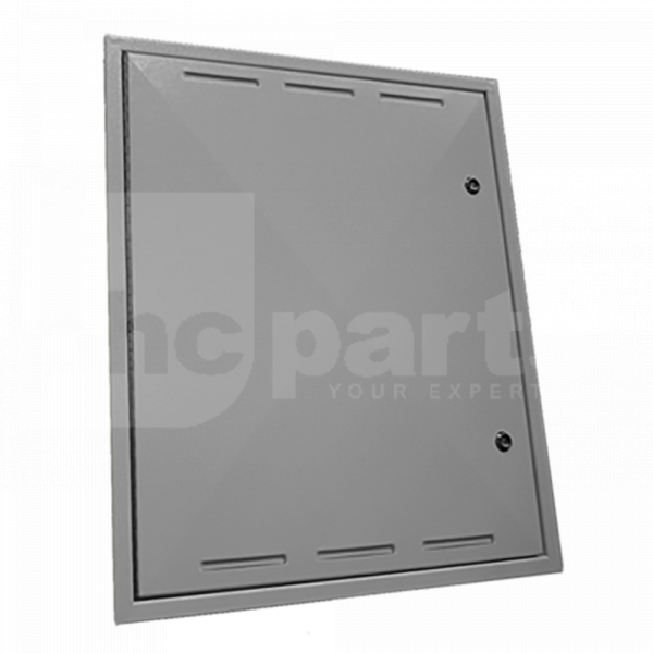 Aluminium Overbox, 660mm x 810mm x 100mm, for Built in Meter Boxes - TJA282