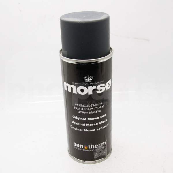 Morso Stove Paint, Dark Grey/Black, 400ml Aerosol, All UK Stoves - SMO2620