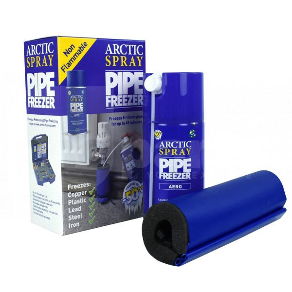 Arctic Pipe Freezing Kit, 8-15mm Pipes (200ml Spray & Jacket) - TK8130
