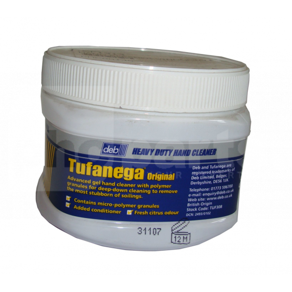 Hand Cleaner, Tufanega with Polygrains, 500g Pot - CF1313
